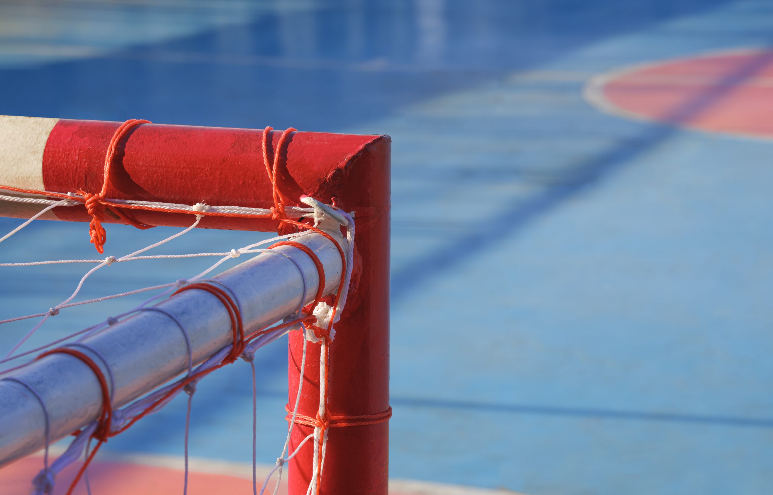 Futsal-Tor Ecke rot-weiss